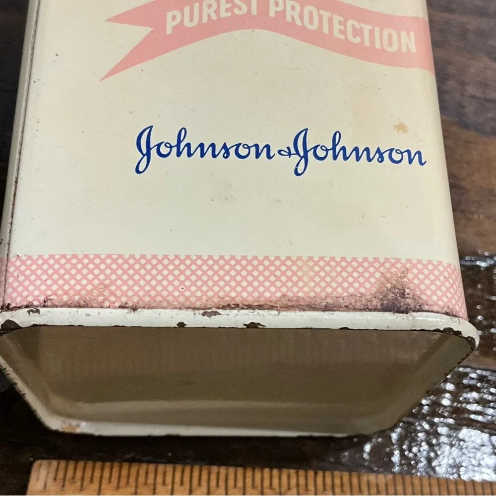 Vintage Johnson & Johnson’s Powder Tin Only Collectible USA